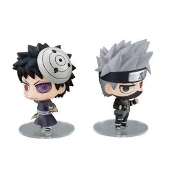 NARUTO Shippuden - Kakashi Hatake & Obito Uchiha Shinobi World War Set [Chimi Mega Buddy Series ! / MegaHouse]