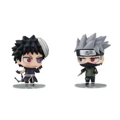 NARUTO Shippuden - Kakashi Hatake & Obito Uchiha Shinobi World War Set [Chimi Mega Buddy Series ! / MegaHouse] -Anime Heroes Tienda naruto shippuden kakashi hatake obito uchiha shinobi world war set chimi mega buddy series megahouse 1 2